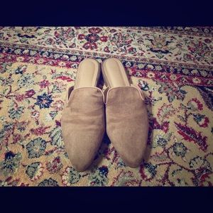 Tan Mule Slides Shoes